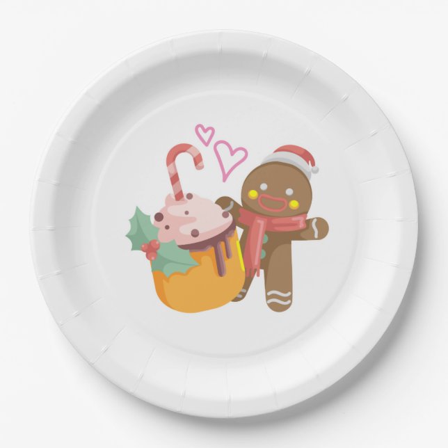 G gingerbread man paper plates (Front)