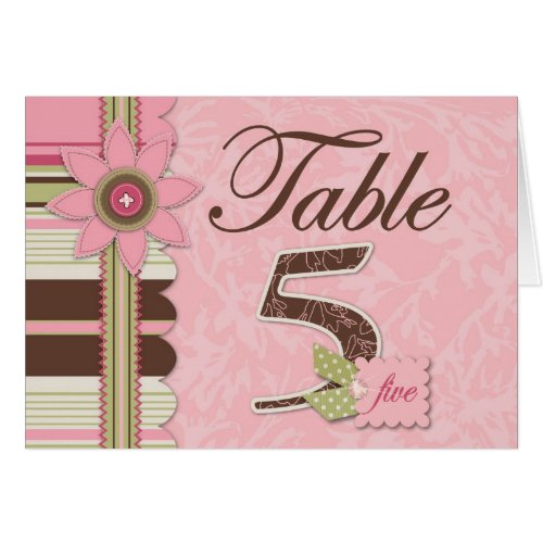G Girl Table Card 5
