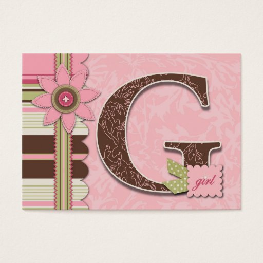 Customizable G Girl TY Gift Tag Business Card Templates