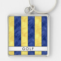 G Golf Nautical Signal Flag + Your Name Keychain
