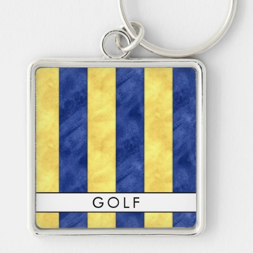 G Golf Nautical Signal Flag  Your Name Keychain