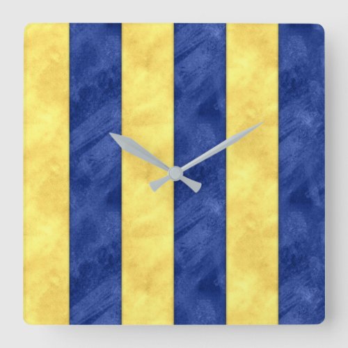 G Golf Watercolor Nautical Signal Maritime Flag Square Wall Clock