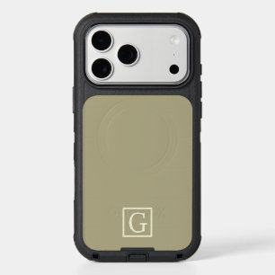 G   Grounded Grace — Sage & Ivory Monogram iPhone 17 Pro Max Case