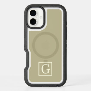 G Grounded Grace — Sage & Ivory Monogram iPhone 16 Plus Case