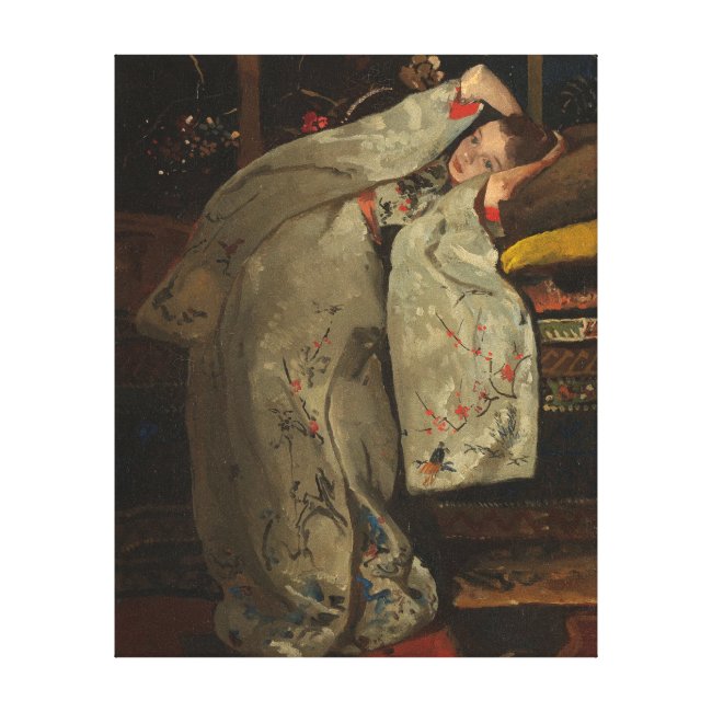 G.H. Breitner, Girl in a White Kimono - Fine Art Canvas Print