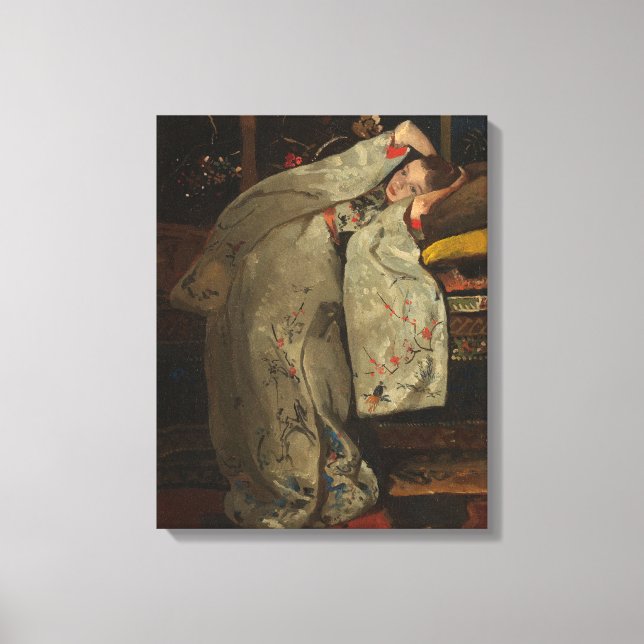 G.H. Breitner, Girl in a White Kimono - Fine Art Canvas Print (Front)