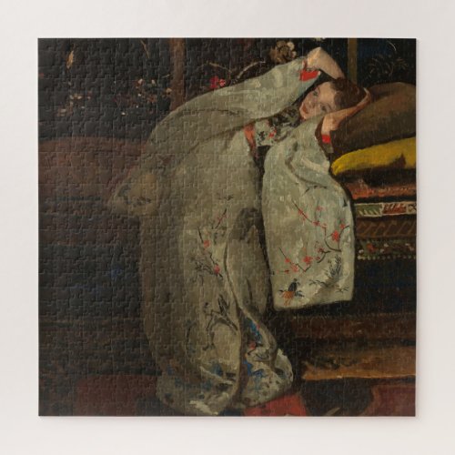 GH Breitner Girl in a White Kimono _ Fine Art Jigsaw Puzzle