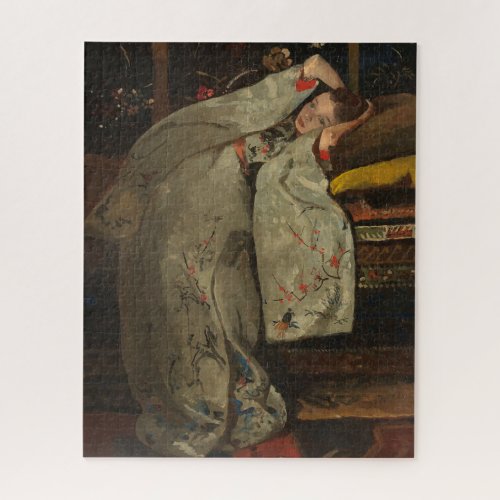 GH Breitner Girl in a White Kimono _ Fine Art Jigsaw Puzzle