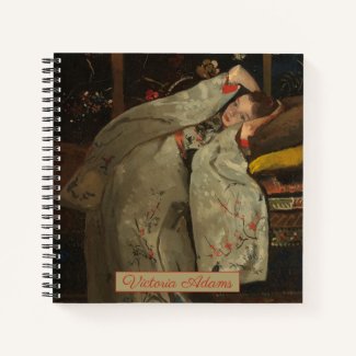 G.H. Breitner, Girl in a White Kimono - Fine Art Notebook