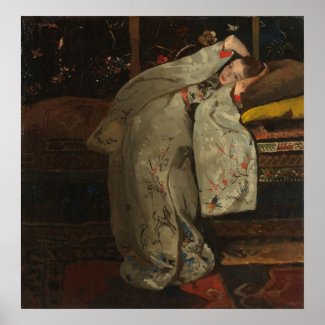 G.H. Breitner, Girl in a White Kimono - Fine Art Poster