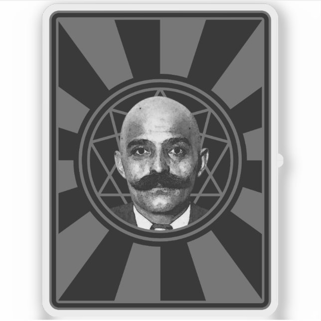 G.I. Gurdjieff The Magus - v2 (grey) Sticker (Front)