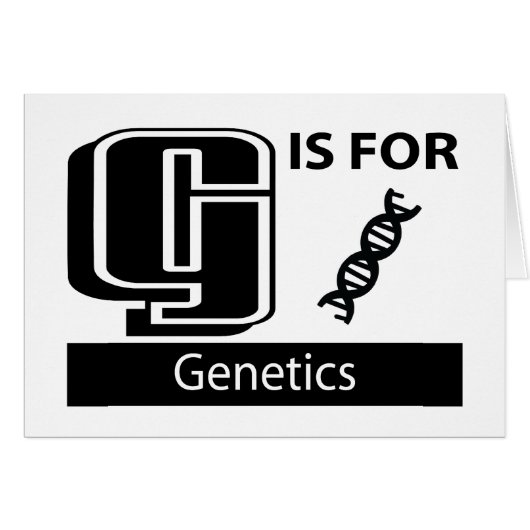 G Is For Genetics Cards (Front Horizontal)