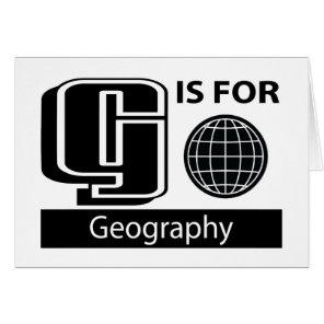G Is For Geography Cards