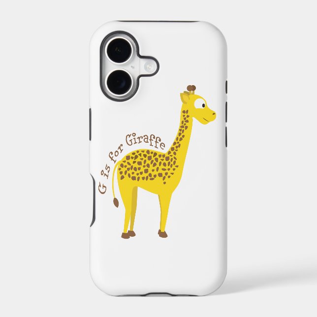 G is for Giraffe Iphone Case (Back)