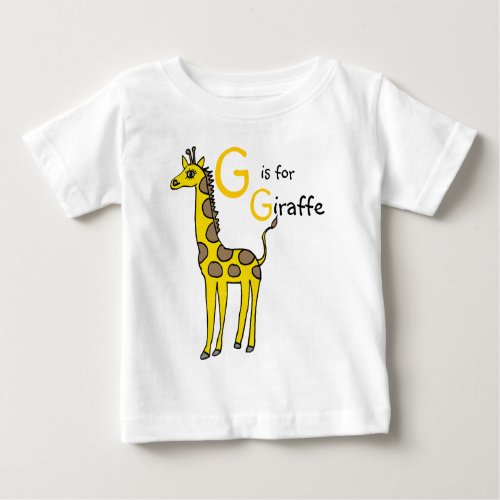 G is for Giraffe T shirt