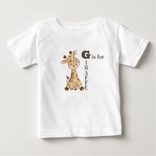 G Is For GIRAFFE - Whimsical Giraffe Baby T-Shirt
