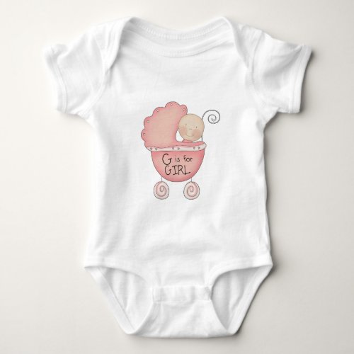 G Is For Girl Baby Carriage Baby Bodysuit