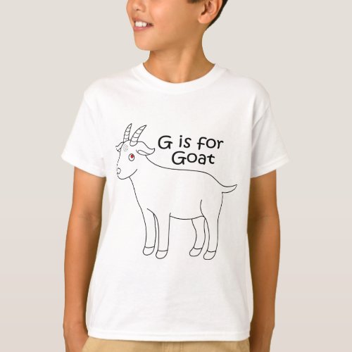 G is for Goat Childs Tee