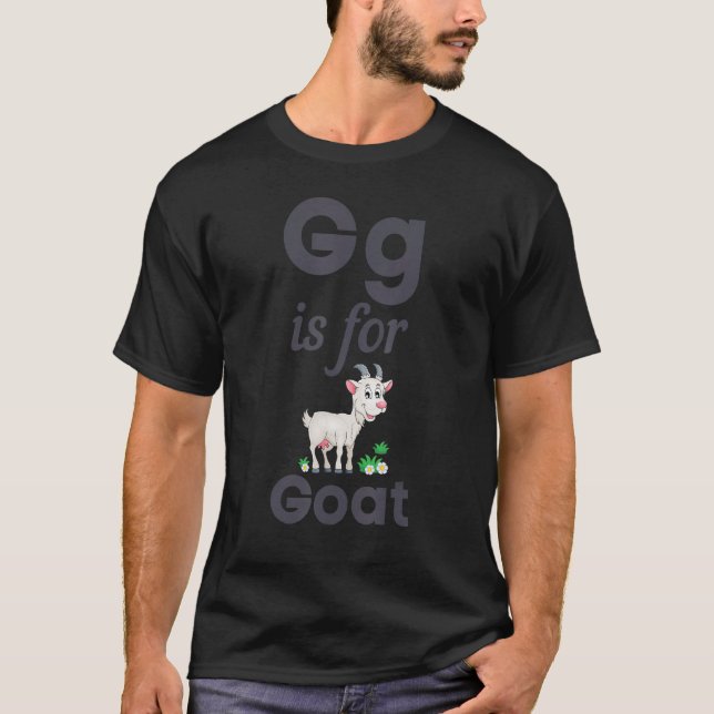 G Is For Goat Pre School Kindergarten Teacher Stud T-Shirt (Front)