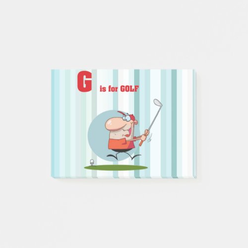 G is for Golf Post_it Notes