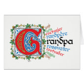 G is for Grandpa Card (Front Horizontal)