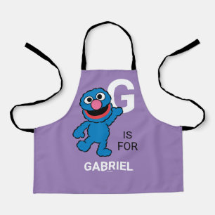 G is for Grover Add Your Name Apron
