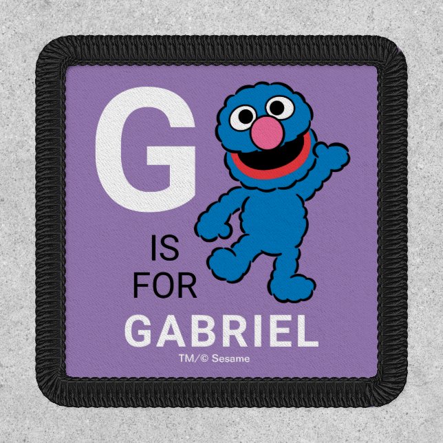 G is for Grover | Add Your Name Patch (Front)