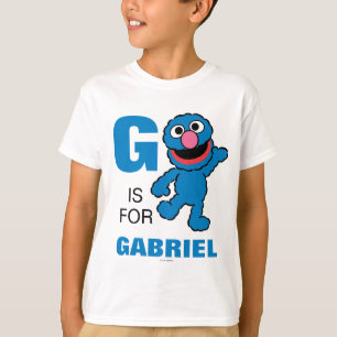 G is for Grover Add Your Name T-Shirt
