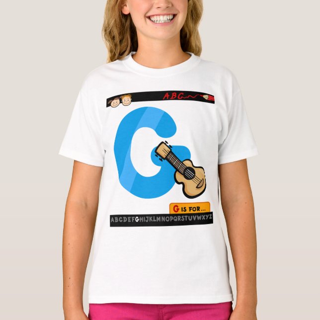 G Is For Guitar T-Shirt Zazzle