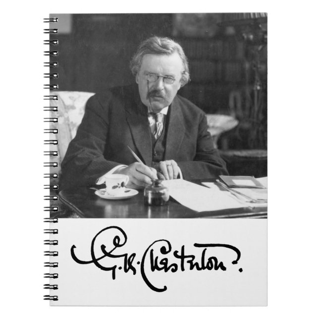 G. K. Chesterton at Work Notebook (Front)