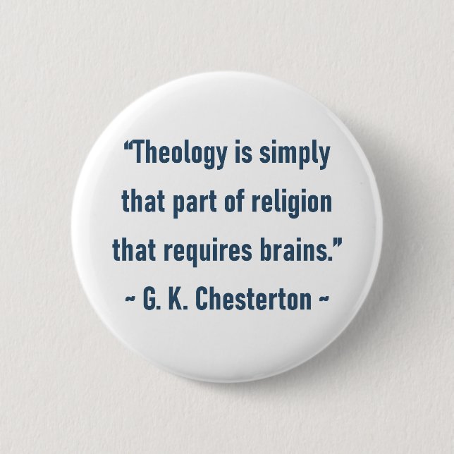 G. K. Chesterton Button (Front)