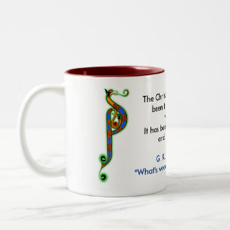 G. K. Chesterton; coffee mug - 1
