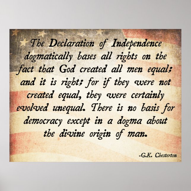 G.K. Chesterton God Equality Poster (Front)