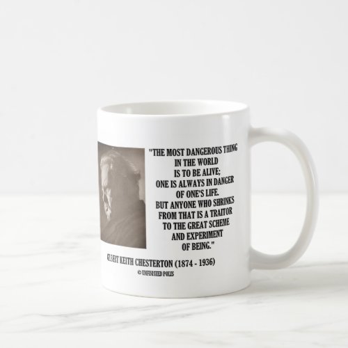 GK Chesterton Great Scheme Experiment Of Being Coffee Mug