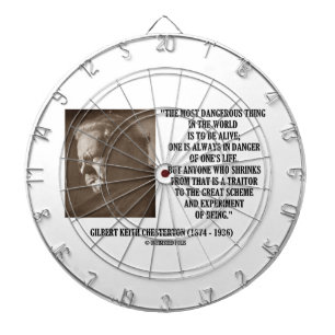 G.K. Chesterton Great Scheme Experiment Of Being Dartboard With Darts