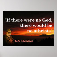 G.K. Chesterton Quote On God And Atheists