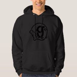 G Letter Hamster Birthday Cartoon Drawing Hoodie