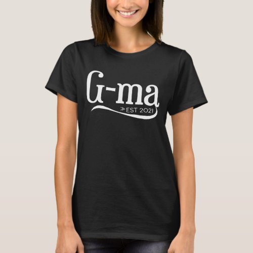 G_Ma Definition Grandma Funny Gma To Be Est 2021 T_Shirt