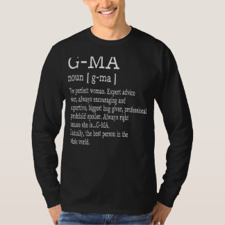 G Ma Definition Grandma Mother Day T-Shirt
