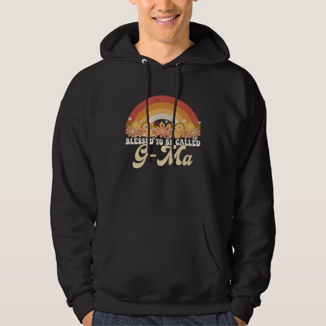 G Ma Mothers Day Blessed To Be Called G Ma Groovy  Hoodie (Front)