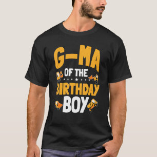 G Ma Of The Birthday Boy Construction Worker Bday T-Shirt