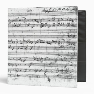 G major for violin, harpsichord and violoncello 2 3 ring binder