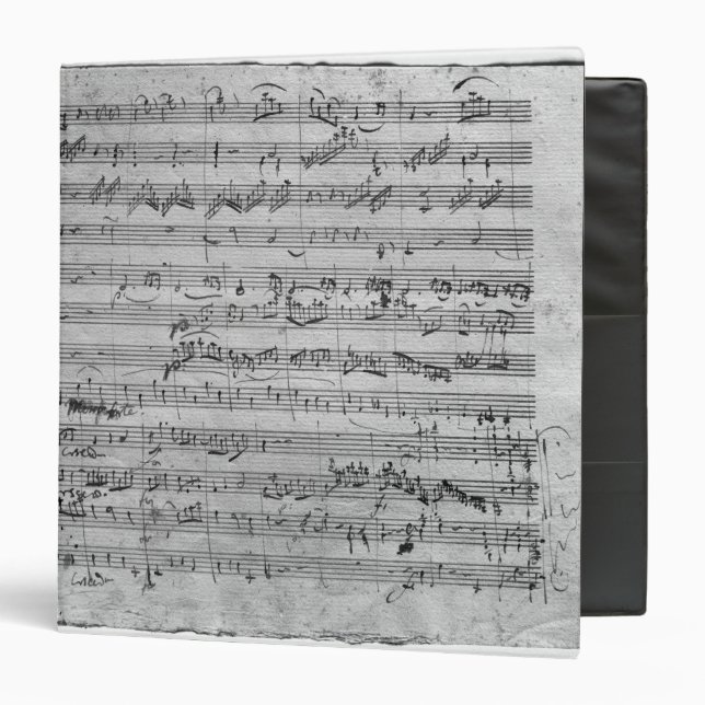 G major for violin, harpsichord and violoncello 3 ring binder (Front/Inside)