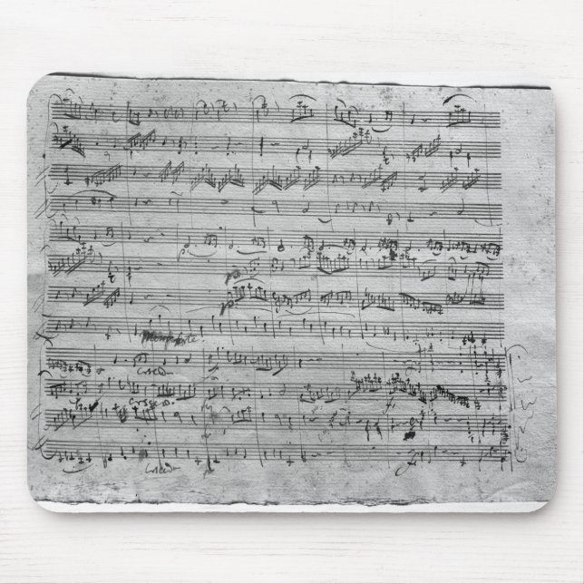 G major for violin, harpsichord and violoncello mouse pad (Front)