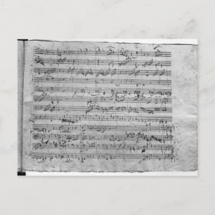 G major for violin, harpsichord and violoncello postcard