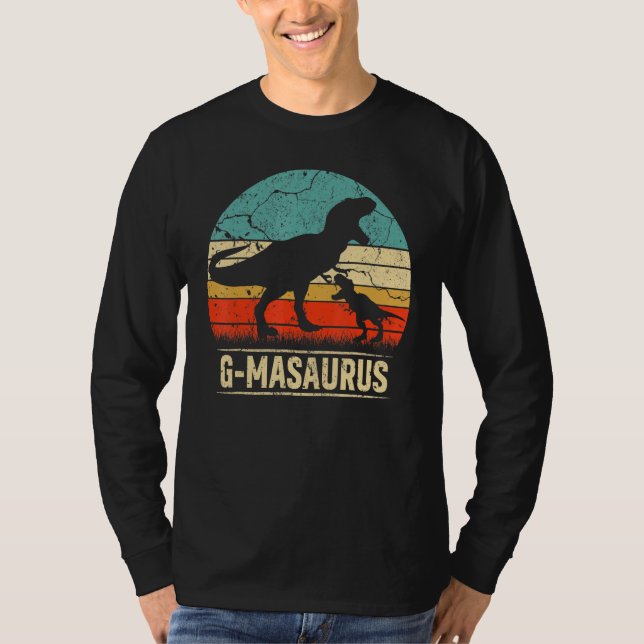 G Masaurus T Rex Dinosaur G Ma Saurus Family Match T-Shirt (Front)