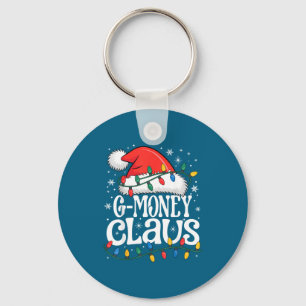 G-money Claus Funny Xmas Christmas Grandma Holiday Keychain