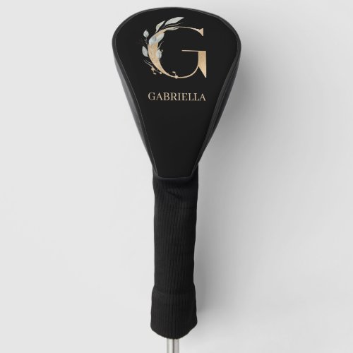 G Monogram Floral Personalized Golf Head Cover