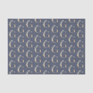G Monogram Floral Tissue Paper
