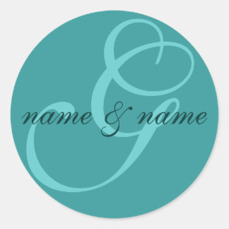 G monogram label - personalize first names